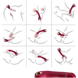 Obsenza - Prince dildo vibrador e rotator vermelho - Image 1