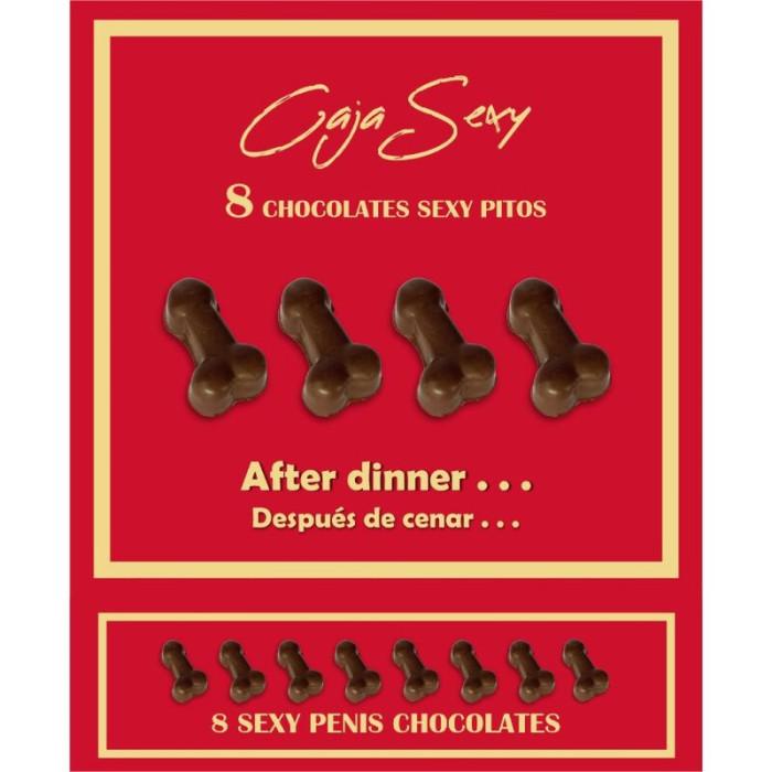 Obsenza - Scatola di 8 Cioccolatini a Forma di Pene Diverty Sex - Image 1