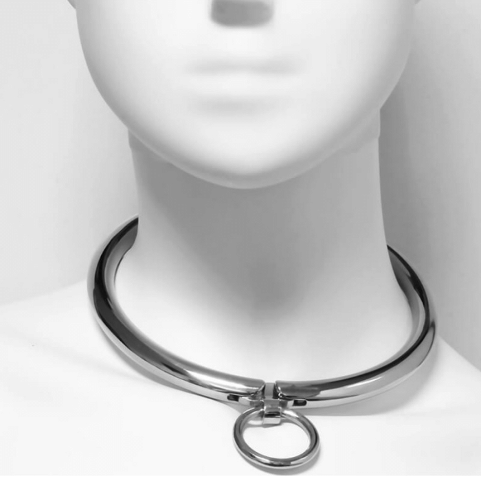 Obsenza - Metal Hard Kontrollhalsband mit Zahlenschloss 12 cm - Image 1