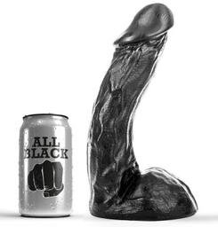 Obsenza - Dong 23 cm - Inserto Realistico All Black per Piacere Ottimale - Nero - Image 1