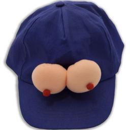 Obsenza - Boné Azul com Peitos - Acessório Divertido para Festas e Presentes - Image 1