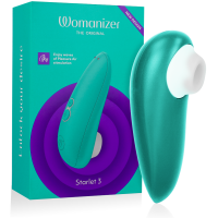 Obsenza - Stimolatore Clitorale Womanizer Starlet 3 con Pleasure Air Technology - Turchese - Image 1
