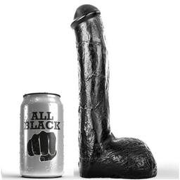 Obsenza - Pene Realístico Anal 23 cm All Black para Placer y Estímulo - Negro - Image 1
