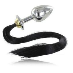 Obsenza - Plug Anal com Cauda 8,89cm - Metal Hard para Prazer Sublime - Image 1