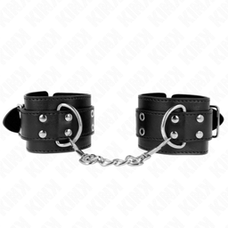 Obsenza - Punhos com Fivela Dupla Ajustáveis 19-26 cm KINK - Preto - Image 1