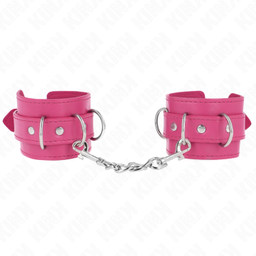 Obsenza&#x20;-&#x20;KINK&#x20;Verstellbare&#x20;Handgelenkfesseln&#x20;mit&#x20;D-Ringen&#x20;Rosa&#x20;17,5-25&#x20;cm&#x20;-&#x20;Rosa&#x20;-&#x20;Image&#x20;1