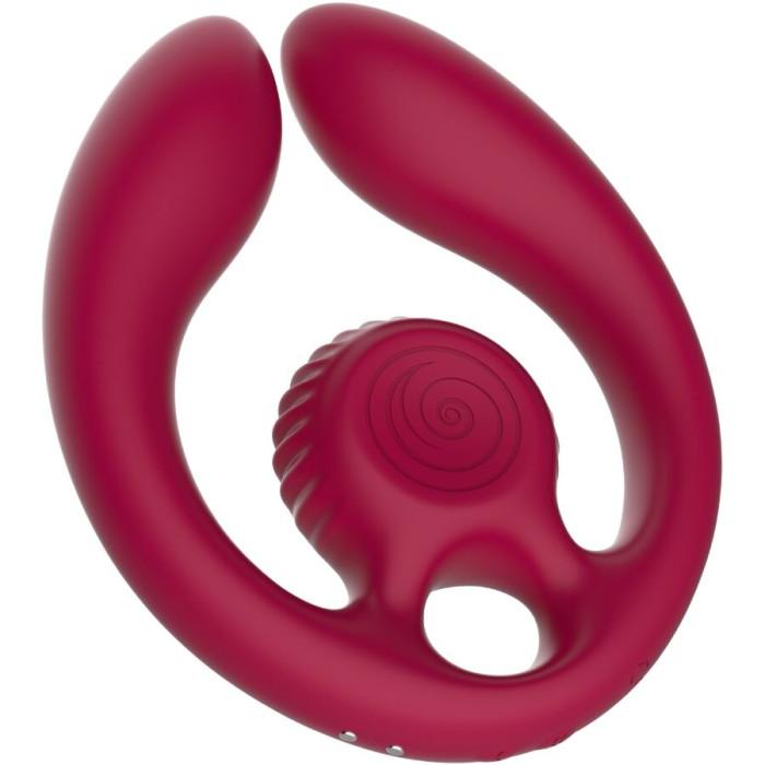 Obsenza - Gizi duo couples stimulator remote control burgundy - Image 1