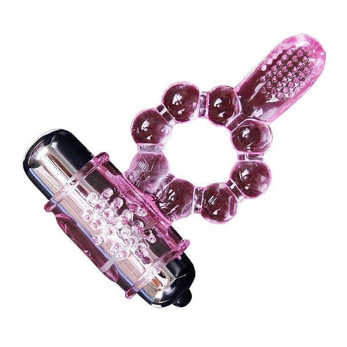 Obsenza - Baile Silicone Pleasure Ring with 10 Vibration Rhythms - Pink - Image 1