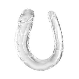 Obsenza - Double Trouble Dildo Duplo Transparente 33 cm para Prazeres Intensos - Image 1