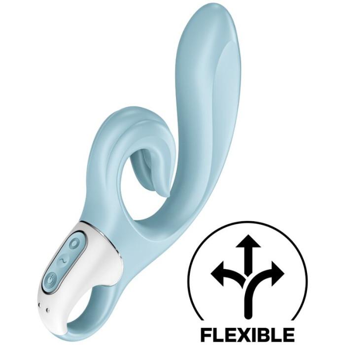 Obsenza - Vibrador Rabbit Love Me Azul para Estimulación Doble y Personalizada - Azul - Image 1