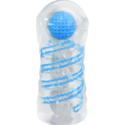 Obsenza - Pretty Love Blue Spiral Compact Masturbator for Intense Sensations - Image 1