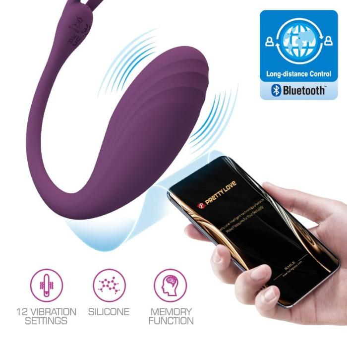 Obsenza - Pretty Love Catalina App-Controlled Remote Vibrator for Discreet Pleasure - Purple - Image 1