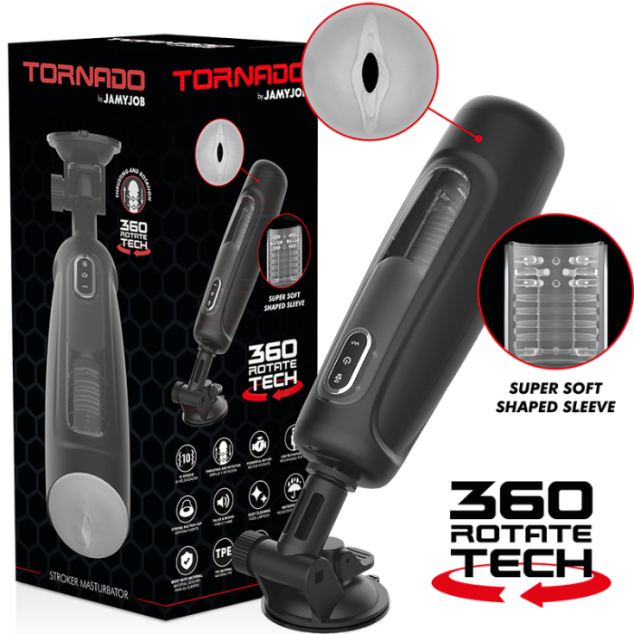 Obsenza - Tornado 360 Rotation Tech Stroker de Jamyjob – Masturbateur Innovant et Puissant - Image 11