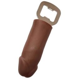 Obsenza - Diablo Picante Penisförmiger Flaschenöffner aus Braun Gummi - Image 1