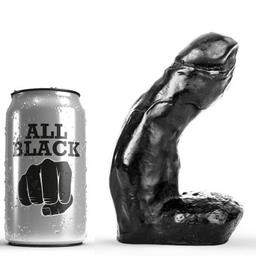 Obsenza - Gode Réaliste 15 cm All Black pour Plaisir Intense - Noir - Image 1