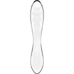 Obsenza - Satisfyer Dazzling Crystal Transparent Glass Dildo for G-Spot and Full-Body Pleasure - Image 1