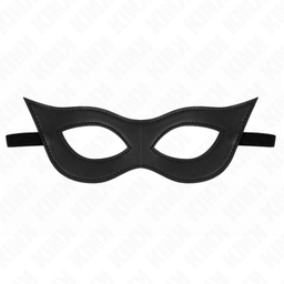 Obsenza - Masque en cuirette modèle 2 23x7,5 cm - Élégance et Mystère pour Vos Jeux BDSM - Image 1