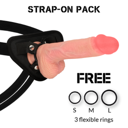 Obsenza - Harness mit Flüssigsilikon Premium Spitfire Realistic 21 cm – Komfort &amp; Realismus - Image 1
