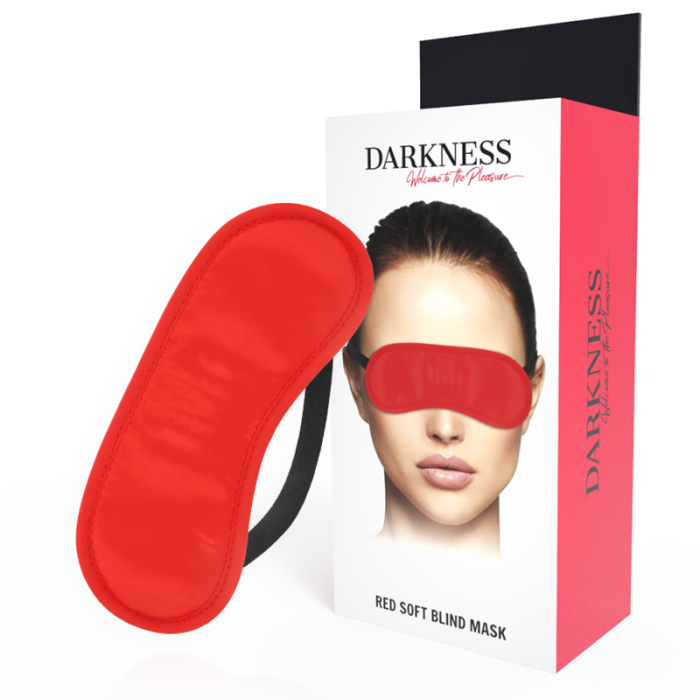 Obsenza - Maschera per Occhi Liscia Rosso Elegante per Fantasie BDSM e Intimità - OS - Image 1