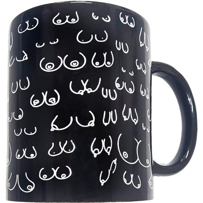Obsenza - Boobs mug black 370 ml - Image 1