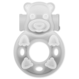 Obsenza - Anello Vibratore Coniglietto Trasparente Casual Love 26 - Image 1