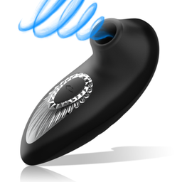 Obsenza - Drake deluxe sucking vibe rechargeable silicone black - Image 1