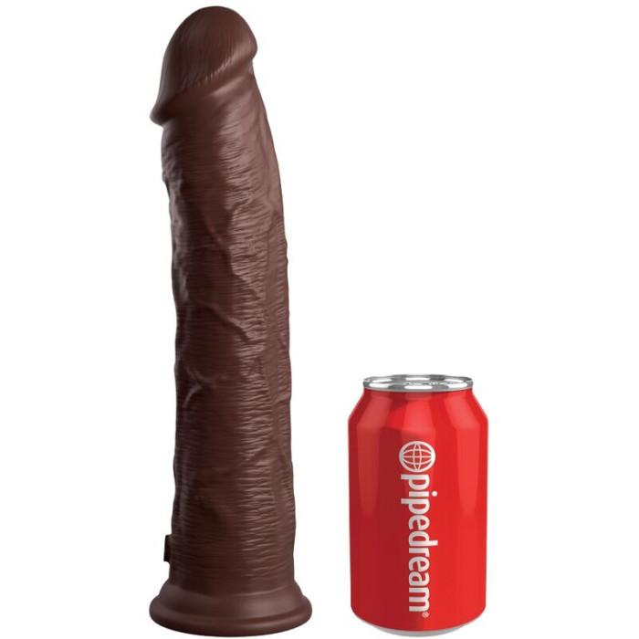 Obsenza - Dildo Realista de Silicona King Cock Elite 28 cm Marrón - Image 1