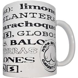 Obsenza - White mug with boob synonyms 370 ml - Image 1