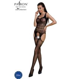 Obsenza - Bodystocking Éco Passion Collection Eco BS005 Noir pour une Silhouette Sensuelle - TU - Image 1