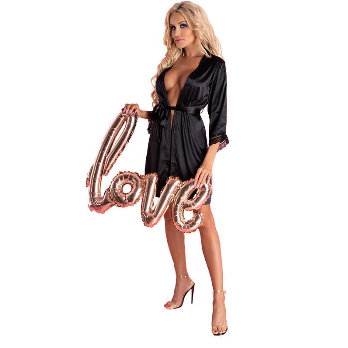 Obsenza - Conjunto Elegante de Lencería Livco Corsetti Fashion Ariladyen LC 90568 - Negro - Image 1