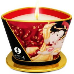Obsenza - Bougie de Massage Shunga Fraise &amp; Cava - Sensations Intimes - 170ml - Image 1