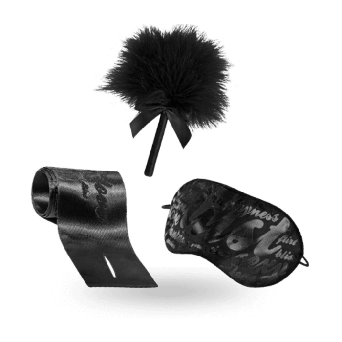 Obsenza - Instruments de Plaisir Green : Duster, Menottes et Masque - Image 1