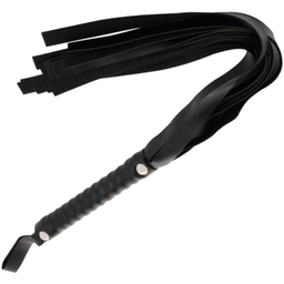 Obsenza - DARKNESS Elegante Bondage-Peitsche 51 cm für BDSM &amp; Fetisch - Schwarz - Image 1
