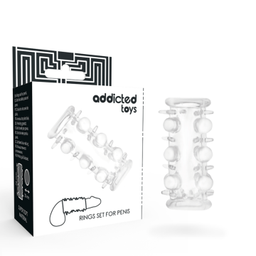 Obsenza - Addicted Toys Clear Penis Sleeve for Enhanced Sensations - Image 1
