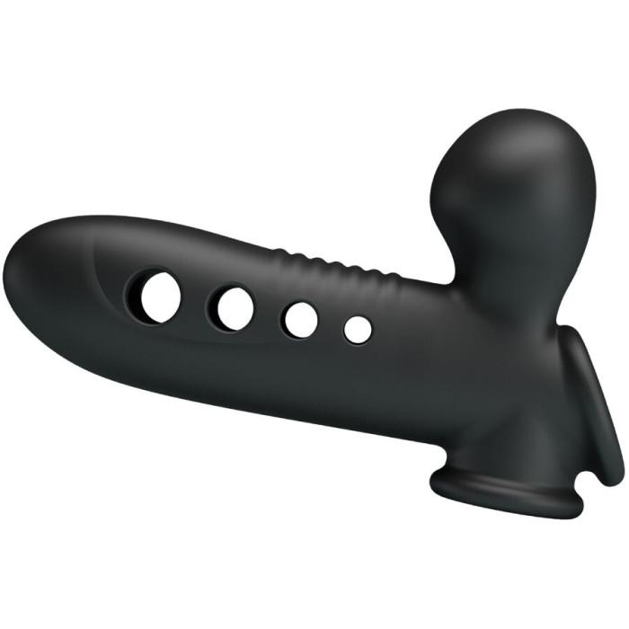 Obsenza - Pretty Love Crane Inflatable Penis Sleeve with Airbag for Extended Pleasure - Black - Image 1