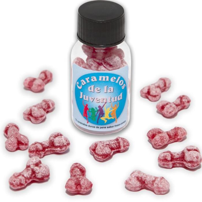Obsenza - Playful Strawberry Cherry Penis-Shaped Youth Candies for Parties - Image 1