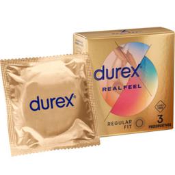 Obsenza - Durex Real Feel Condoms – Natural Skin Contact, 3 Units - Image 1