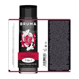 Obsenza - Olio da Massaggio Premium Effetto Calore Fragola 3 in 1 BRUMA - Image 1