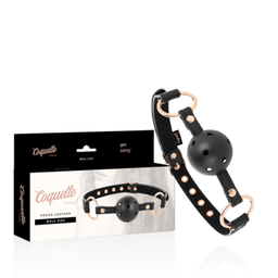 Obsenza - Mordaza Transpirable de Cuero Vegano para BDSM COQUETTE CHIC DESIRE - Image 1