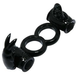 Obsenza - BAILE Sweet Double Rabbit Vibrating Ring for Couples - Image 1