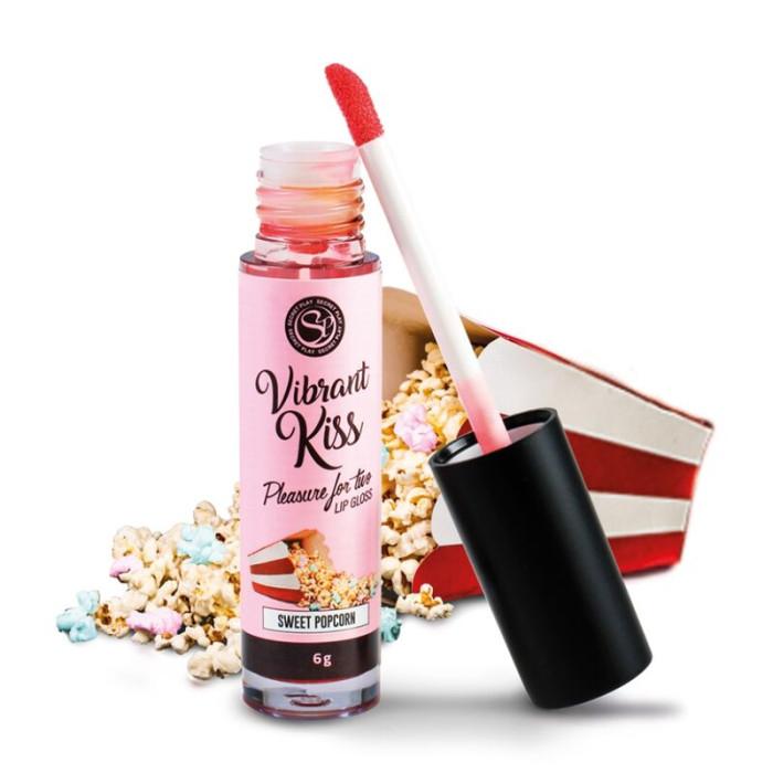 Obsenza - Vibrant Kiss Sweet Popcorn Lip Gloss for Intimate Pleasure - Image 1
