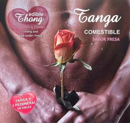 Obsenza - Strawberry Flavored Men’s Wafer Thong with Nipple Pads by Diverty Sex - OS - Image 1