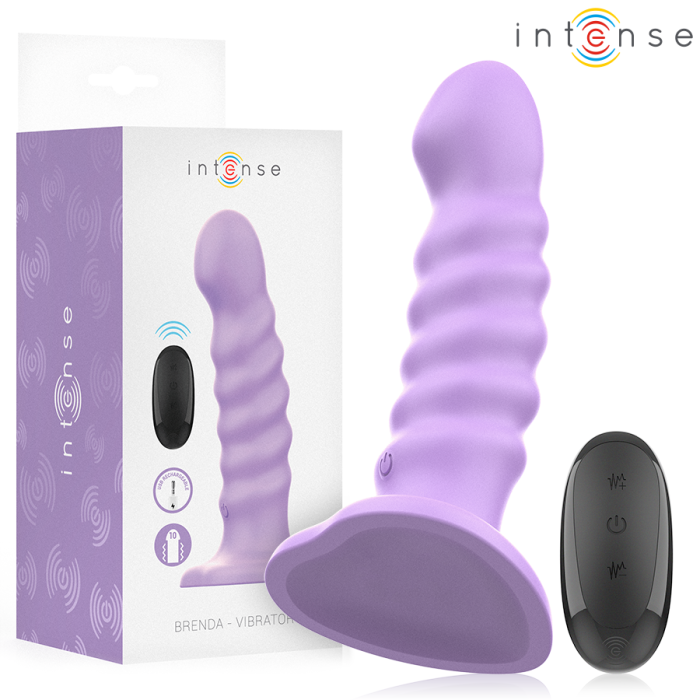 Obsenza - INTENSE Brenda Vibrator Größe M Spiraldesign mit 10 Vibrationsstufen Fernbedienung - Violett - Image 1