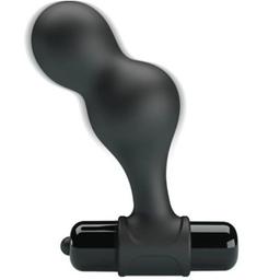 Obsenza - Plug Anal Vibrador de Silicone Preto com 10 Funções de Vibração - Preto - Image 1