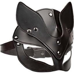 Obsenza - Euphoria Katzenmaske aus veganem Leder für verführerische Rollenspiele - Image 1
