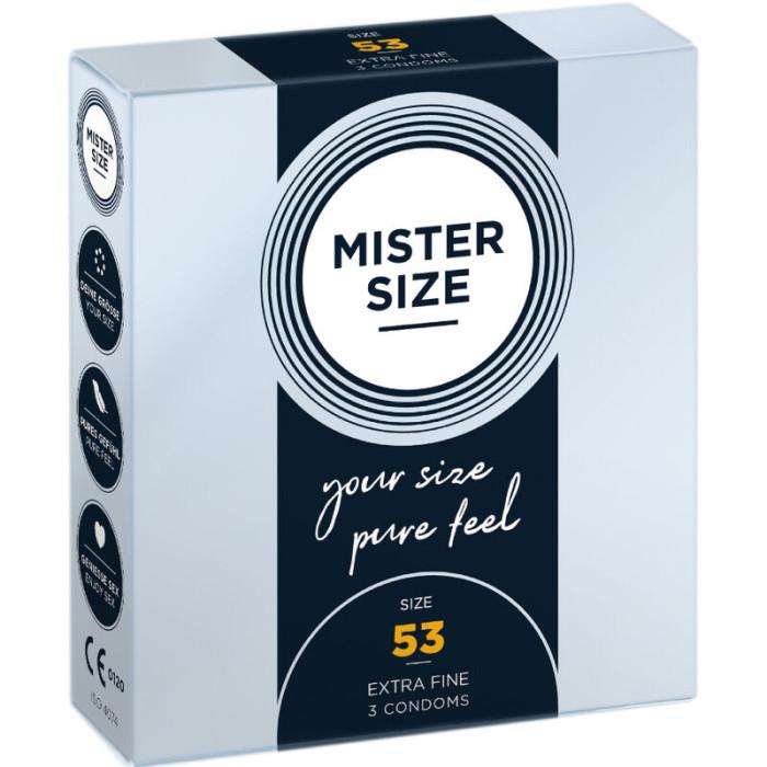 Obsenza - Préservatifs MISTER SIZE 53 mm – 3 unités pour un ajustement parfait - Image 1