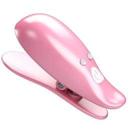 Obsenza - Pretty Love Leaf Vibrating Nipple Clamps for Enhanced Sensation - Pink - Image 1