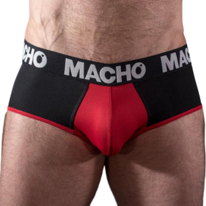 Obsenza - Macho Underwear MS26N Slip mit Verstärktem Cup für Herren - Rot - Image 1