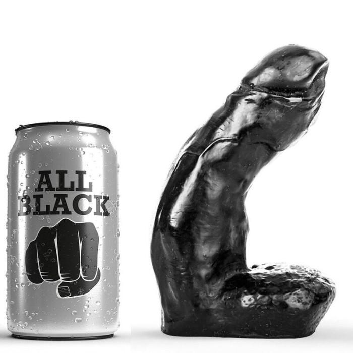 Obsenza - Dildo Realístico de 15 cm All Black para Placeres Auténticos - Negro - Image 3