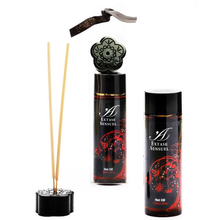Obsenza - Extase Sensual Cuba Libre Stimulating Massage Oil for Intimate Pleasure - 100ml - Image 1